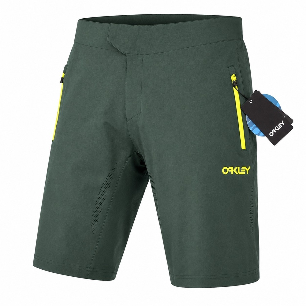 Oakley Reduct Bermuda Shorts Men's 30 Hunter Green MTB Cycling Padded Liner NWT